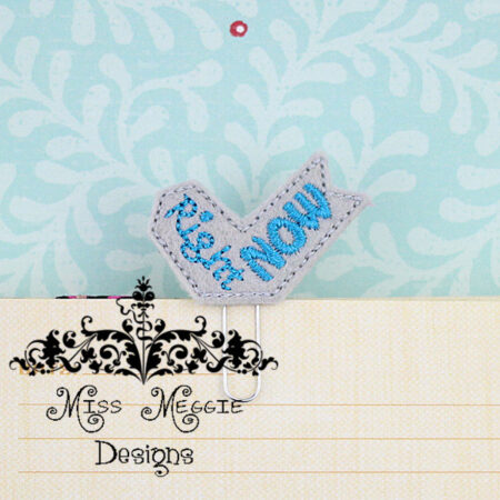 Planner Right Now feltie ITH Embroidery design file