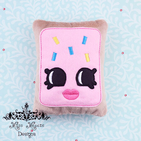 Kawaii Lady poptart Stuffie ITH Embroidery design file 4 sizes