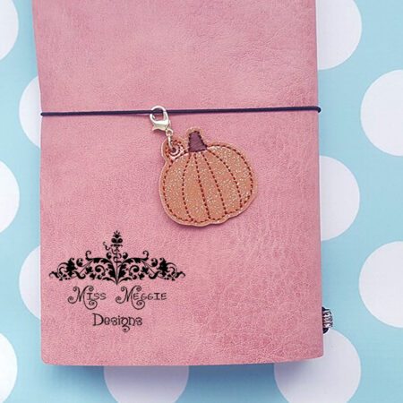 Planner pumpkin Charm ITH Embroidery design file