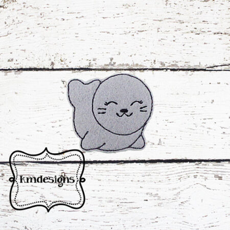 Sweet Seal feltie ITH Embroidery design file