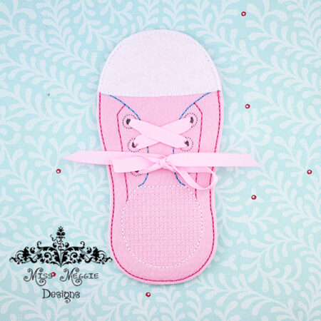 Learning Preschool tying your shoe ITH Embroidery design file