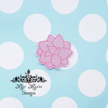 Succulent flower 1 feltie ITH Embroidery design file