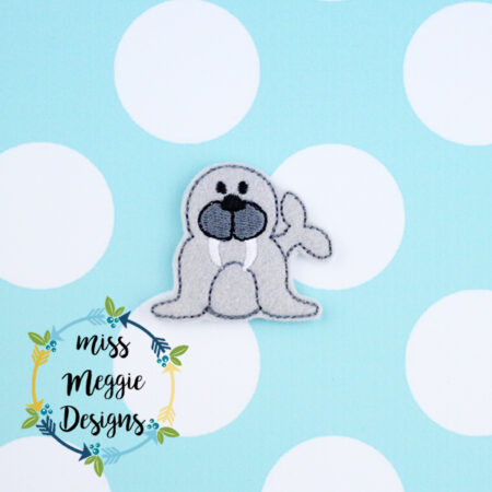 Walrus Sea Animal feltie ITH Embroidery design file