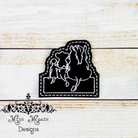 Sketch Lion Friends feltie ITH Embroidery design file