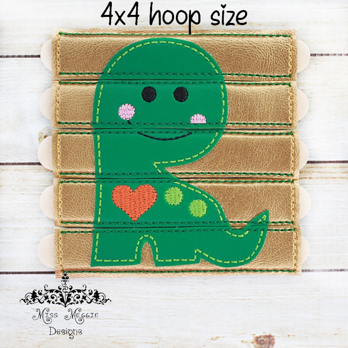 Dinosaurs Stick File Embroidery