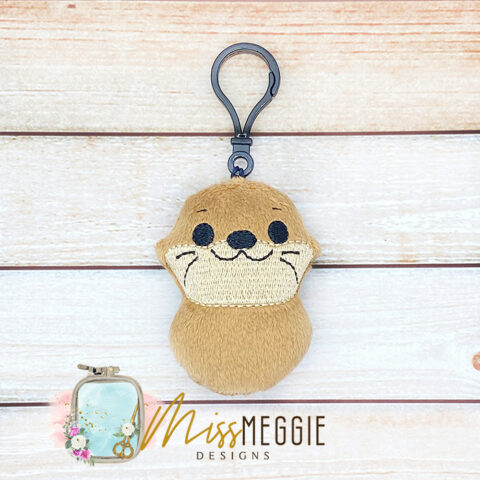 Stuffie Keychain Otter ITH Embroidery Digital design file | Miss Meggie ...