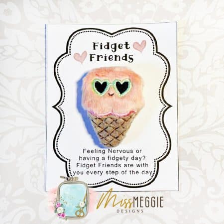 fidget friend, worry pet, pocket, corn cob ith embroidery digital design file (copy)