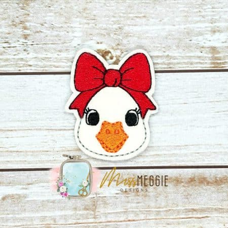sweet silly goose feltie ith embroidery design file (copy)