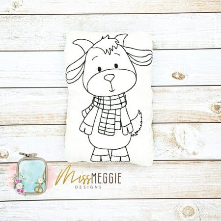 doodle coloring stuffed doll bts guy with drop ith digital embroidery file (copy)