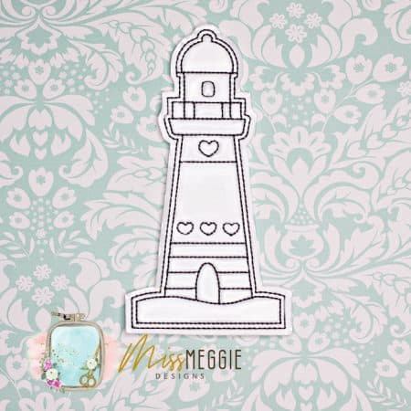 flat coloring dolls waterfront cape lighthouse ith digital embroidery designs