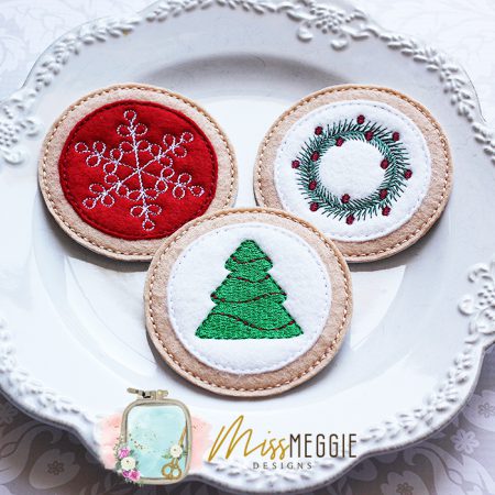 felt play food christmas cookie set ith embroidery design (copy)