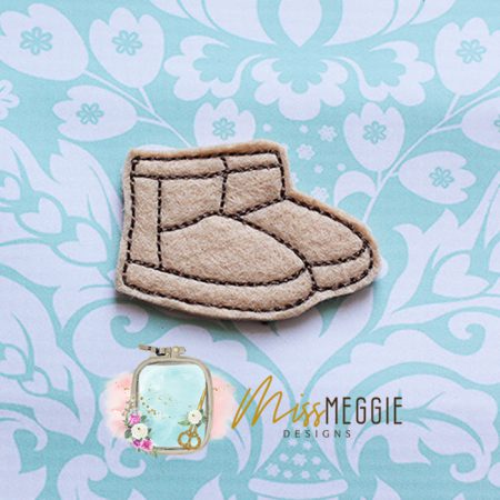 sweet silly goose with bow feltie ith embroidery design file (copy)