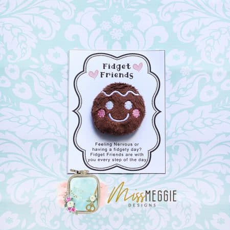 fidget friend, worry pet, pocket, positive retro cassette tape ith embroidery digital design file (copy)