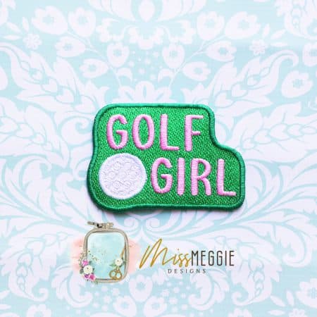 golf hair don't care patch design ith embroidery design file (copy)