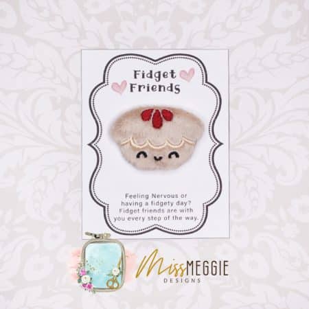 fidget friend, worry pet, pocket, positive pie, thanksgiving dessert, ith embroidery digital design file