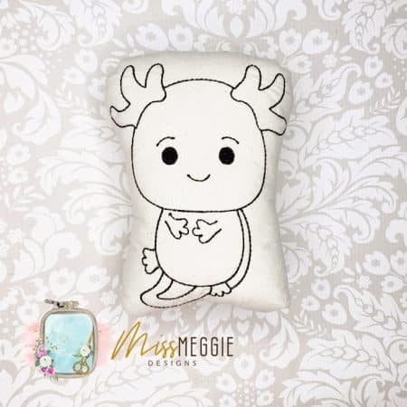 doodle coloring stuffed school bus doll ith digital embroidery file (copy)