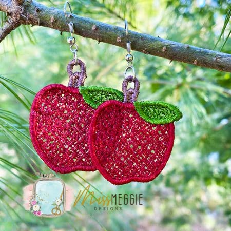 fsl free standing lace maple leaves fall earrings charm ith embroidery design (copy)