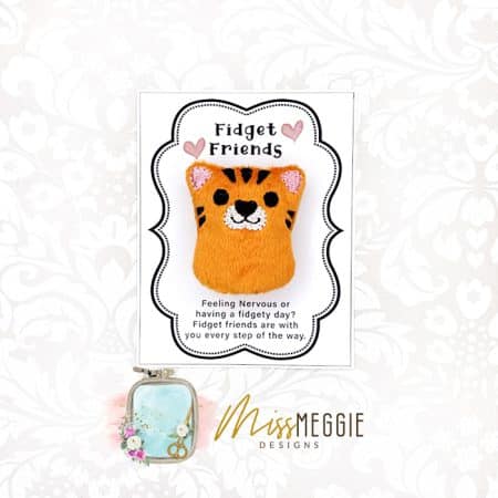 fidget friend, worry pet, pocket, positive, big eye frog, froggy ith embroidery digital design file (copy)