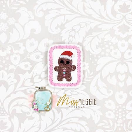 gingerbread baby with sprinkles feltie ith embroidery design file (copy)