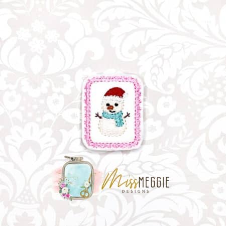 cute christmas stamp gingerbread man feltie ith embroidery design file (copy)