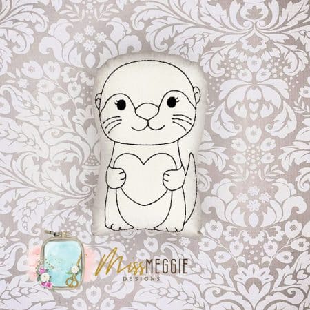 doodle coloring stuffed heart hands love dog ith digital embroidery file (copy)