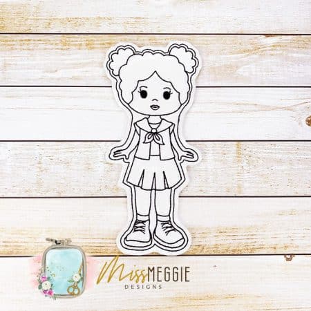 flat coloring dolls beagle scout doggie dog ith digital embroidery designs (copy)