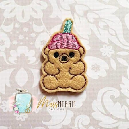 santa baby bass fish, fishing feltie ith embroidery design file (copy)
