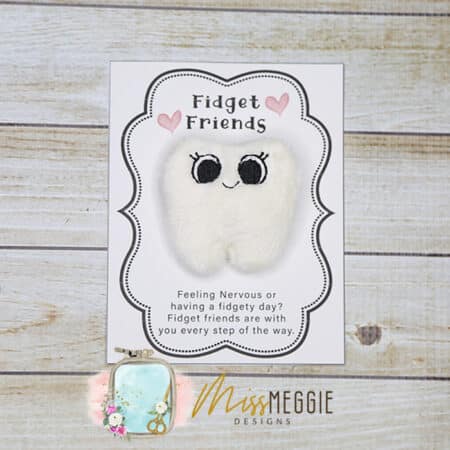 fidget friend, worry pet, pocket, positive, rose, flower, valentine, ith embroidery digital design file (copy)
