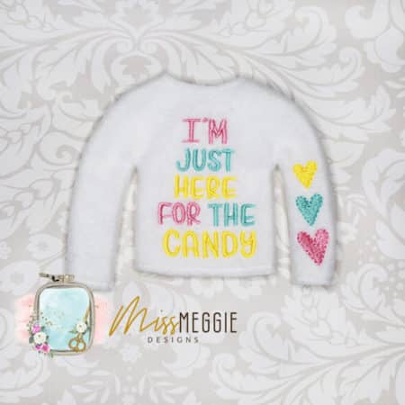 doll/elf shirt i'm just here for the candy ith embroidery digital design file (copy)