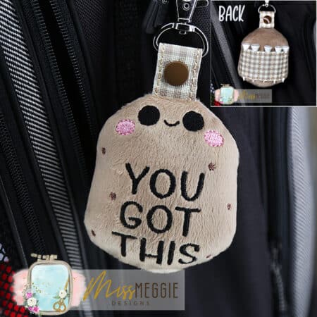 stuffie golf tee holder positive potato you got this encouraging golf gift ith embroidery digital design file