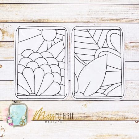 flat coloring page set geometric shapes ith digital embroidery designs (copy)