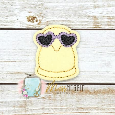 marshmallow bunny heart glasses easter candy feltie ith embroidery design file (copy)