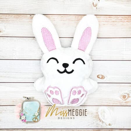 wobble huggable easter lamb sheep stuffie ith embroidery digital design file, 3 sizes