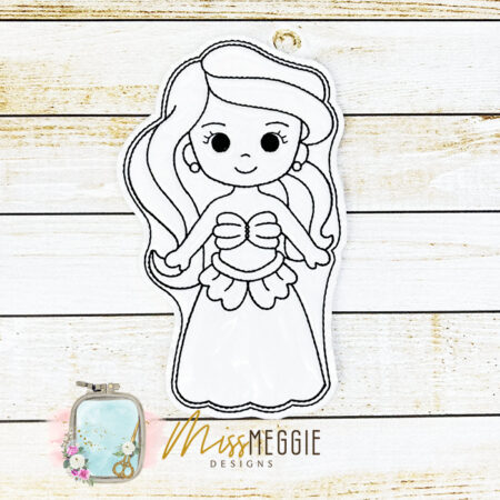 flat coloring doll princess froze sister ith digital embroidery designs (copy)