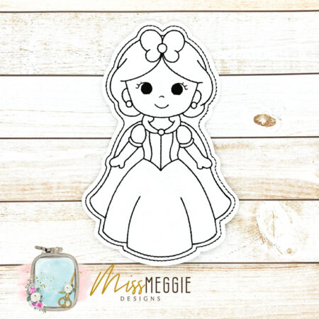 flat coloring doll princess t louisiana ith digital embroidery designs (copy)