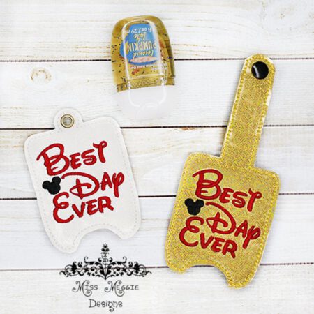 hand sanitizer holder bbw live laugh dance ith embroidery design (copy)