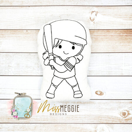 doodle coloring stuffed princess a under the sea ith digital embroidery file 3 sizes (copy)