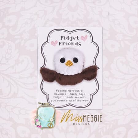 fidget friend, worry pet, pocket, positive bumble bee ith embroidery digital design file (copy)