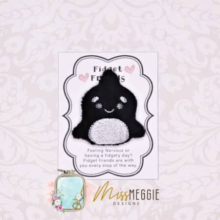 fidget friend, worry pet, pocket, positive, rain drop, tear drop, grief ith embroidery digital design file (copy)