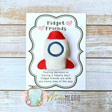 fidget friend, worry pet, pocket, positive, orca whale ith embroidery digital design file (copy)