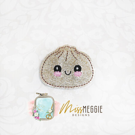 cozy pumpkin wearing toboggan hat fall winter feltie ith embroidery design file (copy)
