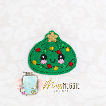 squishy dumpling kawaii peppermint candy cane christmas food feltie ith embroidery design file (copy)
