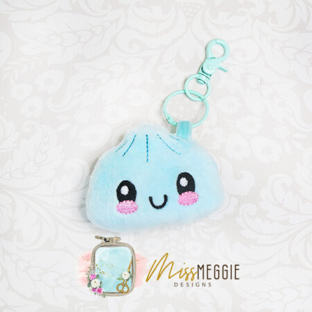stuffie keychain squishy dumpling ith embroidery digital design file