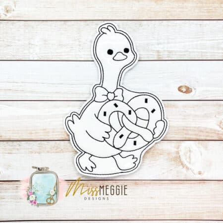 flat coloring doll winter time penquin set ith digital embroidery designs (copy)